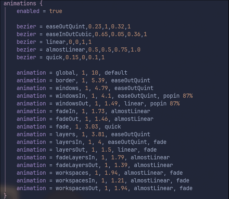 Konfigurasi Hyprland - Section Animation