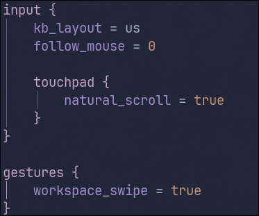 Konfigurasi Hyprland - Section Input