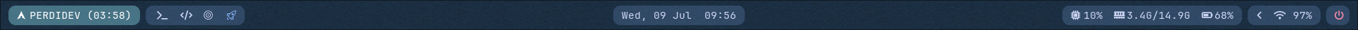 Gambar Waybar Konfigurasi - Perdidev